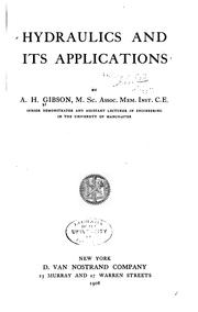 Cover of: Hydraulics and its applications by Arnold Hartley Gibson