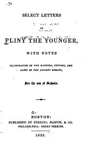 Cover of: Select Letters of Pliny the Younger