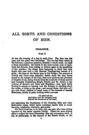 Cover of: All Sorts and Conditions of Men: An Impossible Story
