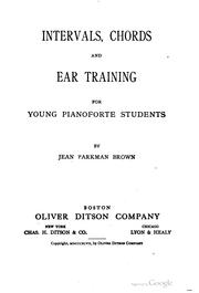 Cover of: Intervals, chords and ear training for young pianoforte students