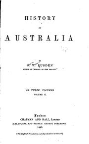 Cover of: History of Australia