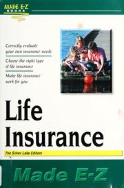 Cover of: Life insurance made E-Z