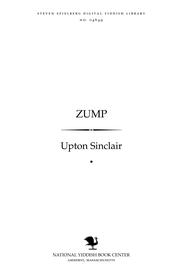 Cover of: Zump by Upton Sinclair