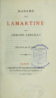 Madame de Lamartine by Armand Lebailly