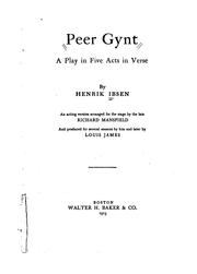 Cover of: Peer Gynt: A Play in Five Acts in Verse