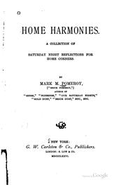 Cover of: Home harmonies.