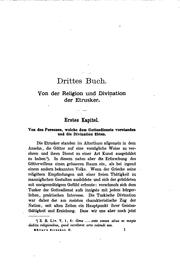 Cover of: Die Etrusker by Karl Otfried Müller, Wilhelm Deecke