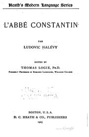 Cover of: L' abbé Constantin by Ludovic Halévy