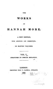 Cover of: The works of Hannah More.