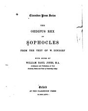 Cover of: The Oedipus Rex of Sophocles by Sophocles, Wilhelm Dindorf, William Basil Jones