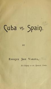 Cover of: Cuba vs. Spain.