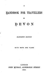 Cover of: A Handbook for Travellers in Devon