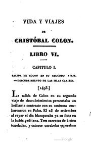 Cover of: Historia de la vida y viajes de Cristóbal Colon