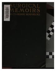 Cover of: Surgical memoirs: and other essays