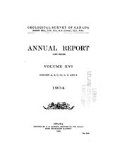 Cover of: Annual Report by Geological Survey of Canada