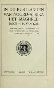 Cover of: In de kustlanden van Noord-Afrika: Het Maghreb