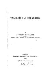 Cover of: Tales of all countries. [1st] by Anthony Trollope