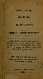 Genealogies by John Cunningham Clyde