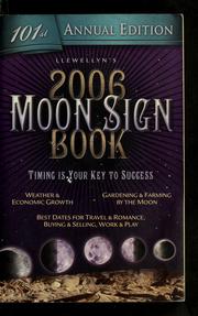 Cover of: 2006 moon sign book