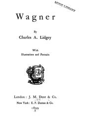 Cover of: Wagner by Charles A. Lidgey