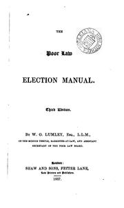 Cover of: The Poor Law Election Manual