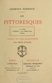 Cover of: Les pittoresques by Georges Eekhoud