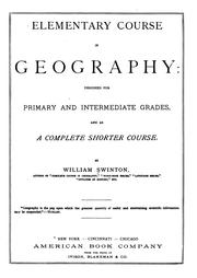 Cover of: Elementary Course in Geography: Designed for Primary and Intermediate Grades, and as a Complete ...