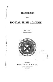 Cover of: Proceedings of the Royal Irish Academy VOL.VIII