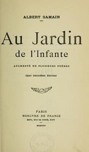 Cover of: Au jardin de l'infante