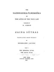 Cover of: The Saddharma-pundarîka, Or, The Lotus of the True Law by Hendrik Kern