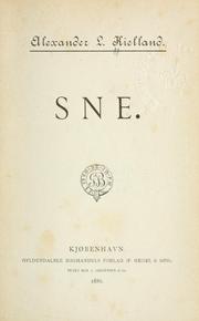 Cover of: Sne
