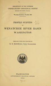 Cover of: Profile surveys in Wenatchee River basin, Washington