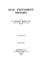 Cover of: Old Testament History