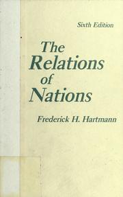 Cover of: The relations of nations