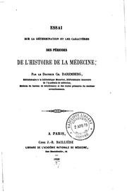 Cover of: Essai sur la détermination et les caractères des périodes de l'histoire de ...