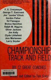 Cover of: Championship track and field by Tom Ecker