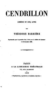 Cover of: Cendrillon: comédie en cinq actes