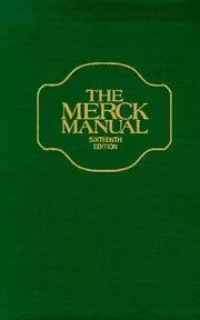 Cover of: The Merck Manual of Diagnosis and Therapy 1992, 16th Edition by Robert Berkow