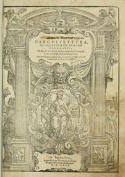 Cover of: Libro primo [-quinto] d'architettvra ...