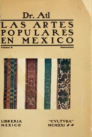 Cover of: Las artes populares en Mexico