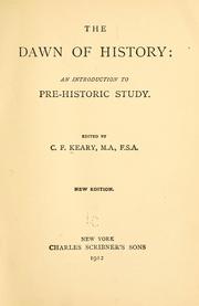 Cover of: The dawn of history by C. F. Keary