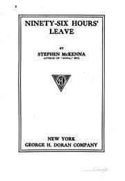 Cover of: Ninety-six hours' leave