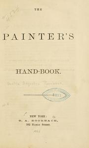 The painter's hand-book by Orville Augustus Roorbach