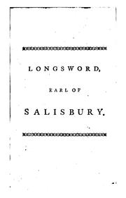 Cover of: Longsword, Earl of Salisbury: An Historical Romance
