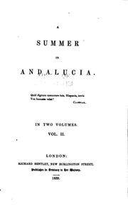 Cover of: A summer in Andalucia ...