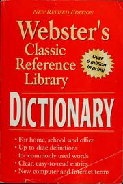 Cover of: Webster's classic reference library dictionary by 