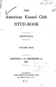 Cover of: The American Kennel Club Stud-book by American Kennel Club
