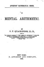 Cover of: A Mental Arithmetic