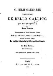 Cover of: Commentarii de bello Gallico I-VIII
