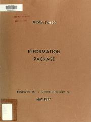 Cover of: Information package: oil shale tract C-b
